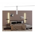 Aplica LED decorativa 14W TANGENT 1254mm negru alb mat lumina calda