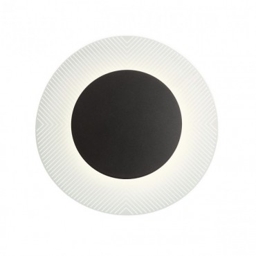 Aplica LED decorativa 14W TATOO 500mm iluminare indirecta negru mat lumina calda IP20
