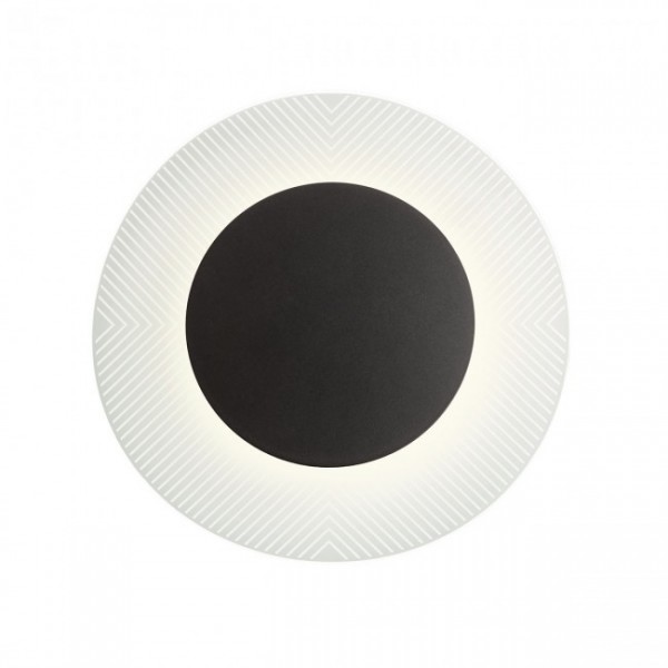 Aplica LED decorativa 14W TATOO 500mm iluminare indirecta negru mat lumina calda IP20