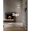 Aplica LED decorativa 18W ZIGO 200mm dreptunghiulara alb negru mat lumina calda CRI90 IP20