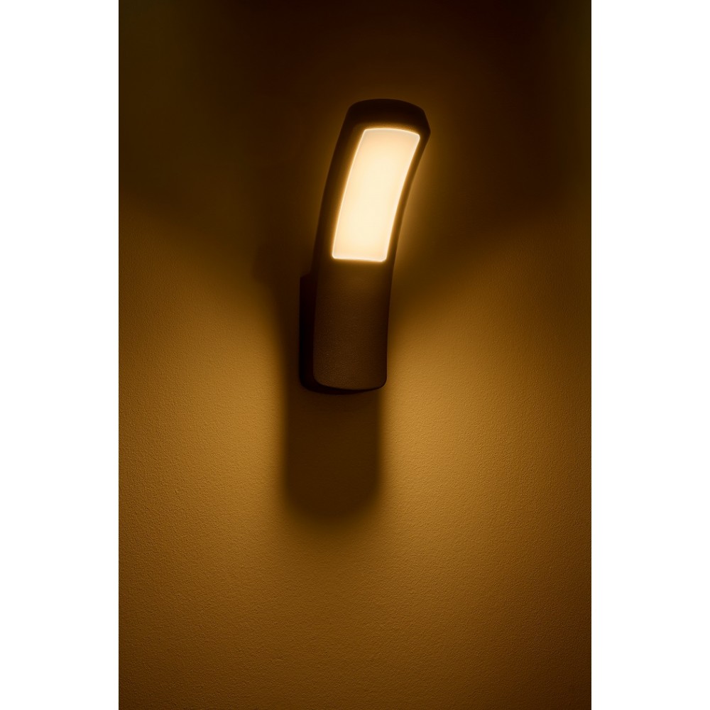 Aplica LED de perete 12.5W Liva SCHRACK antracit lumina calda