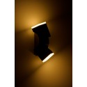 Aplica LED de perete 12.5W orientabila Evo Square SCHRACK iluminare sus/jos antracit lumina calda