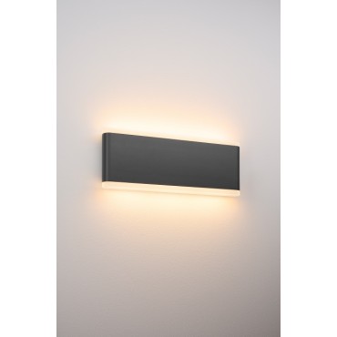 Aplica LED de perete 20W NAOS Large SCHRACK iluminare sus/jos antracit lumina calda IP54