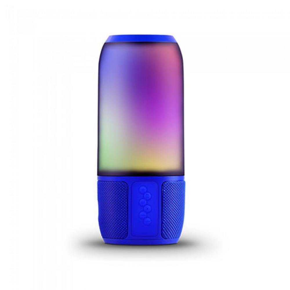 Lampa LED de birou inteligenta RGB WiFi albastra cu boxa portabila 2*3W cu bluetooth USB intrare AUX si micro card SD