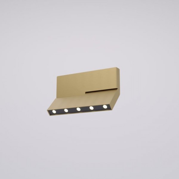 Proiector LED magnetic liniar orientabil XTRIM STMRS21 5.3W 48V DC 150mm 20 grade auriu sablat CRI90 UGR<16 lumina calda IP40