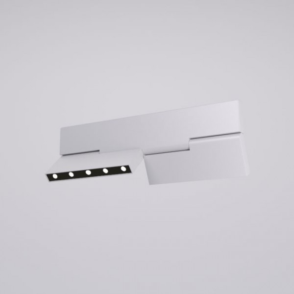 Proiector LED magnetic liniar orientabil XTRIM STMRS22 10.6W 48V DC 300mm 20 grade alb mat CRI90 UGR<16 lumina calda IP40