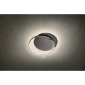 Lustra LED 45W ARP rotunda 576mm negru mat lumina calda IP20
