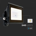 Proiector LED 10W cip SAMSUNG conexiune directa Corp Negru IP65