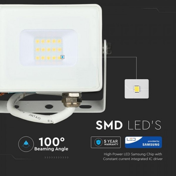 Proiector LED 10W Cip SAMSUNG Corp Alb Alb Neutru