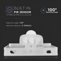 Proiector LED cu senzor 20W Cip SAMSUNG Corp Alb Alb Rece