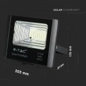 Proiector LED negru 12W Alb Neutru cu panou solar