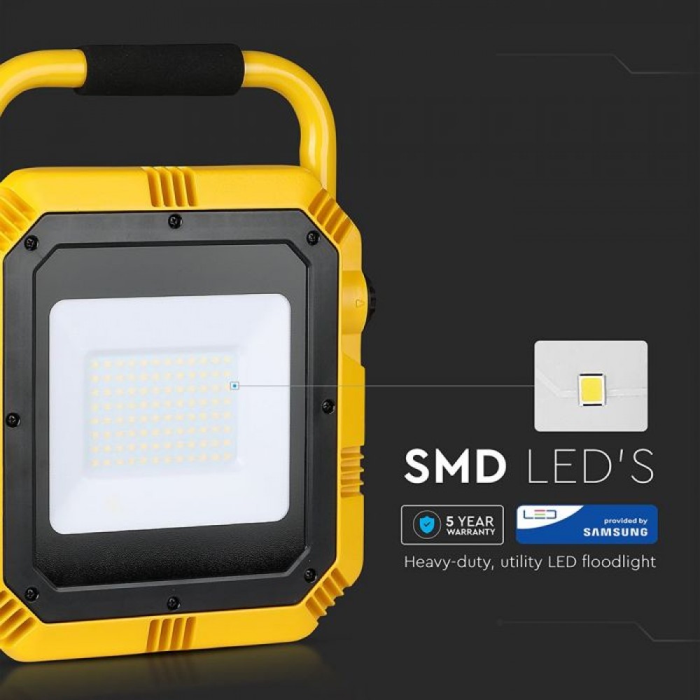 Envision vice versa capture Proiector LED de lucru 50W Cip Samsung Alb Neutru - iluminat de lucru la  interior sau exterior
