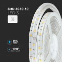 Banda LED SMD5050 30 LED IP65 Alb Rece