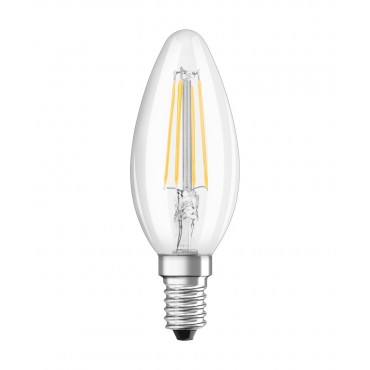Bec LED lumanare filament clar 4W OSRAM Value E14 B40 lumina calda