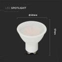 Bec spot LED cip SAMSUNG 4.5W GU10 - Lumina Neutra