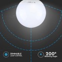 Bec LED E27 13W G120 Alb Rece Dimabil