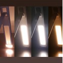 Lampa LED de birou Alba 16W incarcare wireless NFC, Dimabila 5 trepte, 3 in 1 