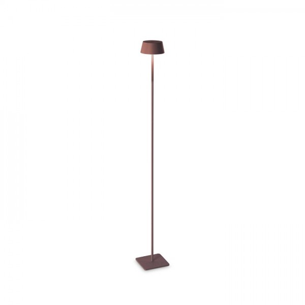 Lampadar LED de podea pentru exterior PURE 1.5W 1150mm dimabil cu touch finisaj cafeniu mat lumina calda IP54