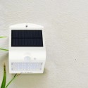 Lampa LED solara de perete 1.5W cu senzor PIR Corp Alb lumina neutra IP65