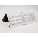 Lampa LED solara de perete 7W cu senzor PIR Corp Alb lumina neutra IP65