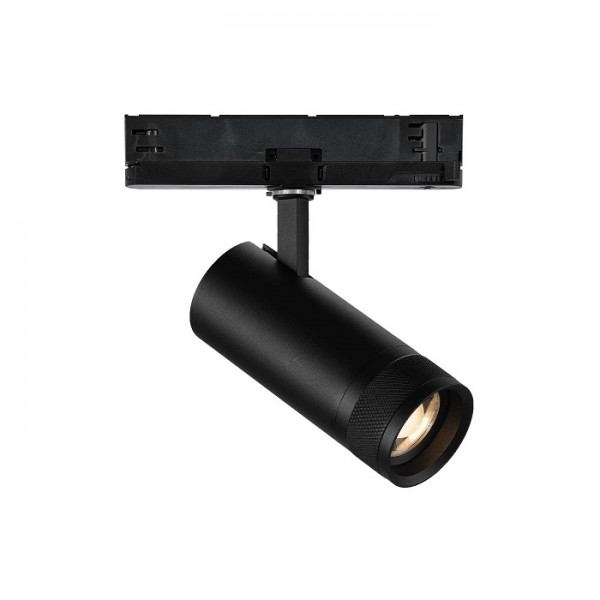 Proiector LED 15W pe sina EOS dimabil unghi reglabil finisaj negru lumina calda CRI90 IP20