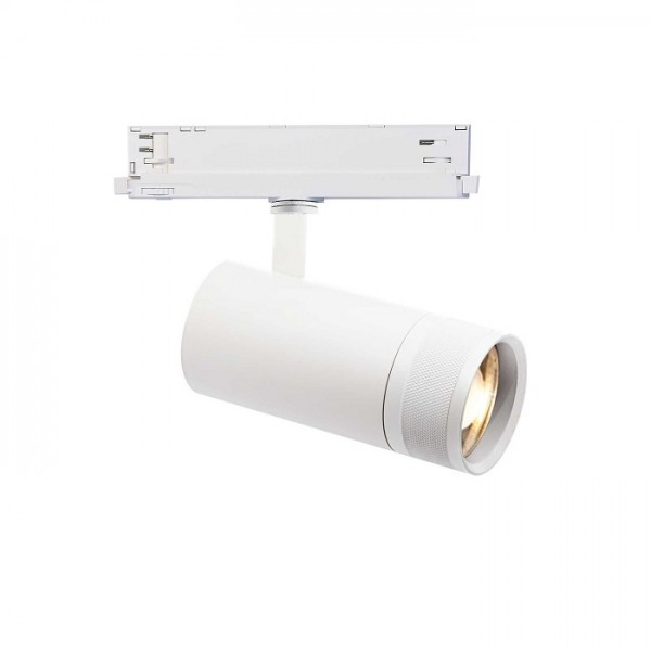 Proiector LED 25W pe sina EOS dimabil unghi reglabil finisaj alb lumina calda CRI90 IP20