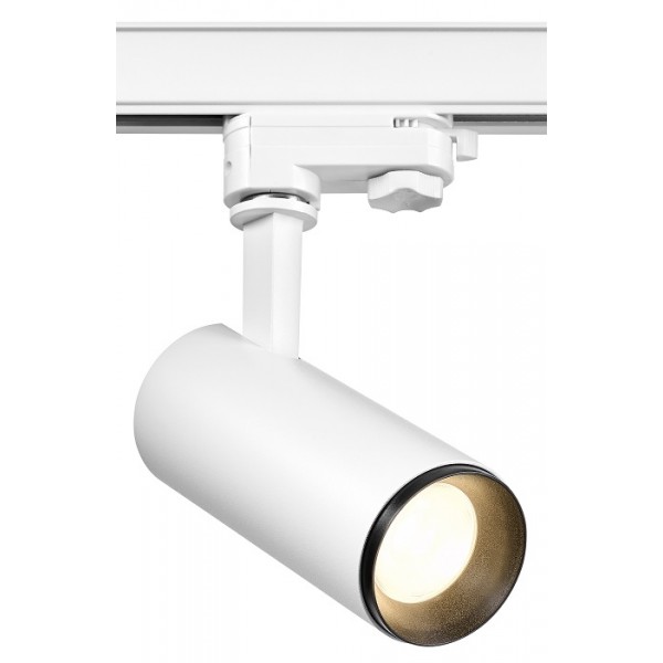 Proiector LED 15W pe sina MEVIA Schrack alb 36 grade lumina calda CRI90 IP20