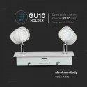 Corp iluminat LED 2 x GU10 aparent Alb