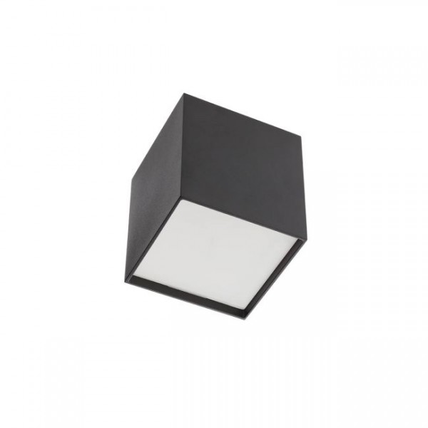 Plafoniera LED 10W cubica XSMOOTH corp negru alb IP20
