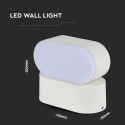 Aplica LED 6W Corp Alb Orientabil Alb Cald
