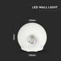 Aplica LED 6W glob Corp Alb Alb Neutru