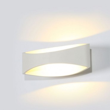 Aplica LED de perete 5W corp alb iluminare indirecta