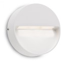 Spot LED etans EVEN 3W aplicat pe perete rotund alb mat gri inchis lumina calda IP54