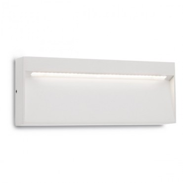 Spot LED etans EVEN 6W aplicat pe perete dreptunghiular alb mat gri inchis lumina calda IP54