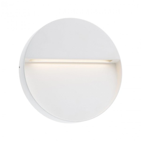 Spot LED etans EVEN 9W aplicat pe perete rotund alb mat gri inchis lumina calda IP54