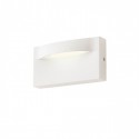 Spot LED etans POLIFEMO 8W aplicat pe perete dreptunghiular alb mat gri maro inchis lumina calda IP65