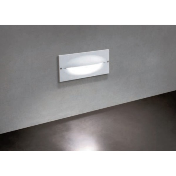 Spot LED etans TAMPA 10W incastrat in perete alb mat gri inchis lumina calda IP54