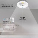 Spot LED 10W COB Rotund 120lm/W Alb Rece