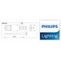 Corp de iluminat stradal LED 27W Philips Ledinaire BRP056 LED35 PSU
