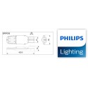 Corp de iluminat stradal LED 42W Philips Ledinaire BRP056 LED55 PSU