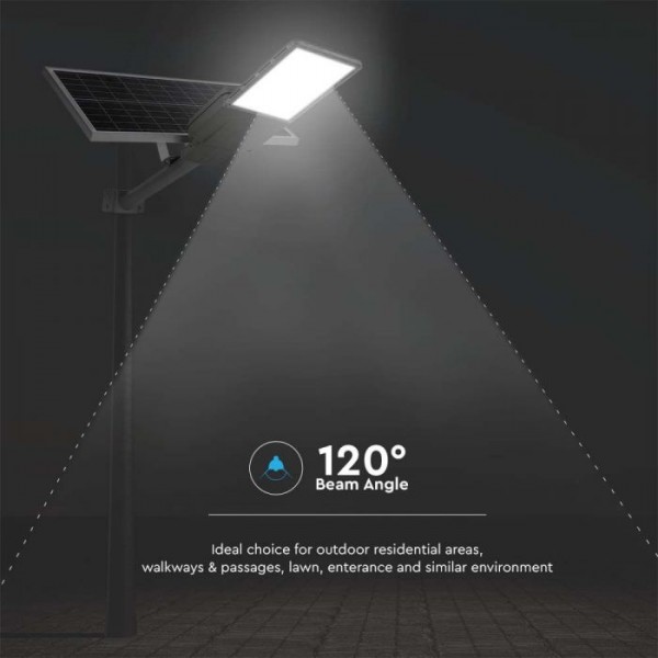 Lampa LED stradala cu panou solar 40W cip Bridgelux cu telecomanda IP65
