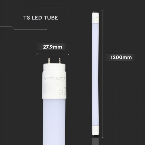 Tubul LED T8 18W 120 cm Nano Plastic Alb Cald